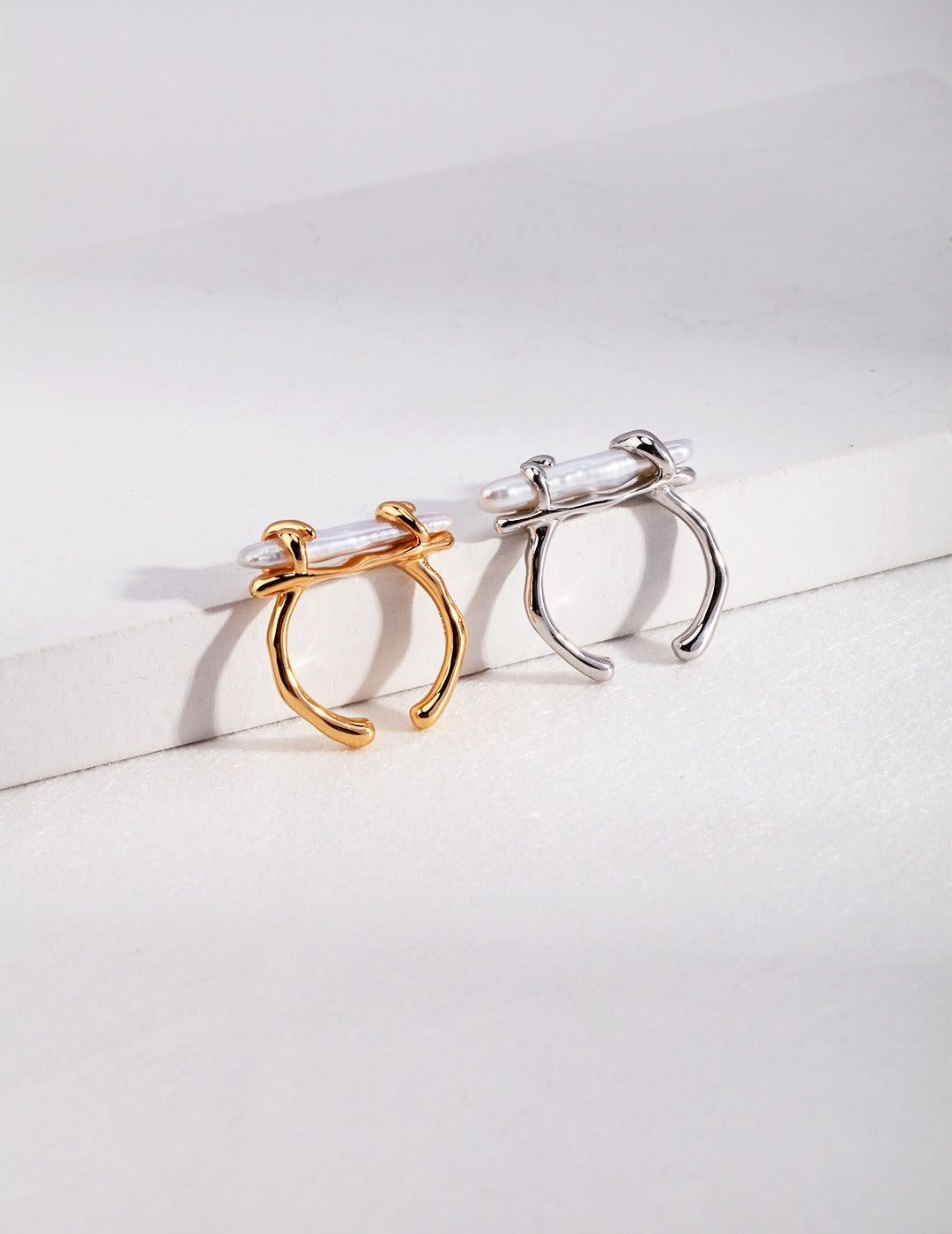 Baroque Pearl Open Ring detail image 2