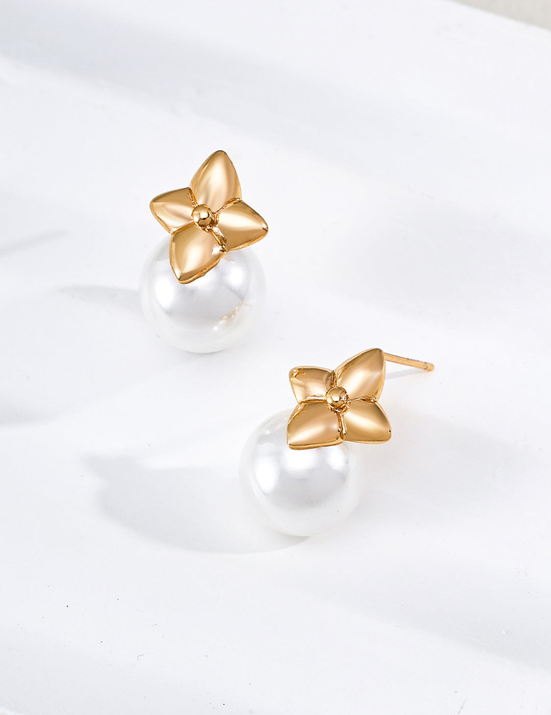 Fortune Clover Tiger's Eye Pearl Earrings product detail