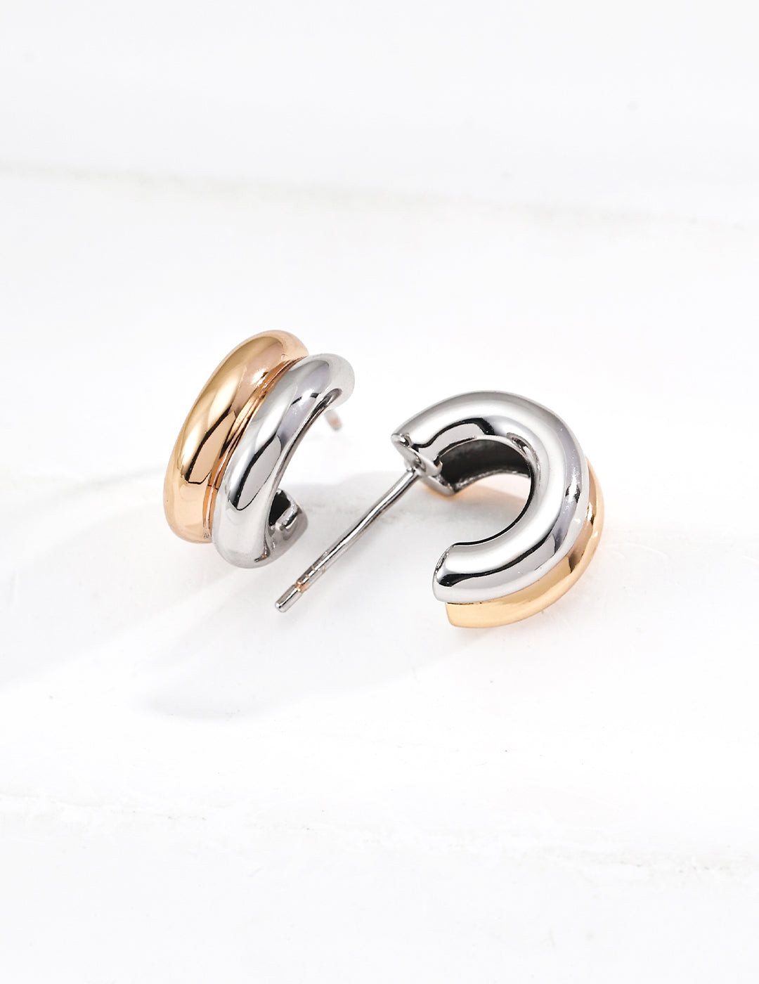 Layered Loop Stud Earrings product detail