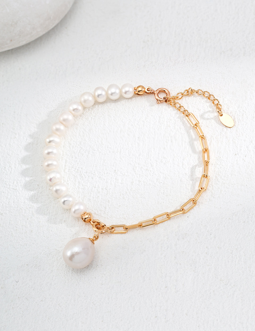 Pearl & Link Silver Bracelet product detail