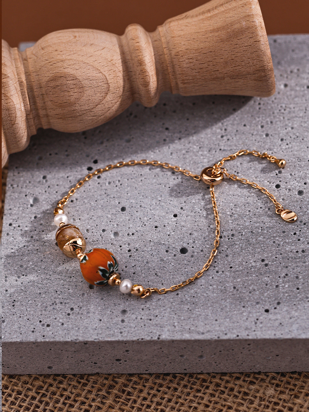 Himalayan Kilnfire Glass Silver Bracelet product detail
