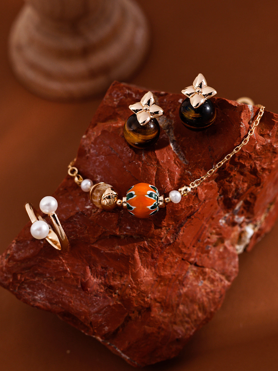 Himalayan Kilnfire Glass Silver Bracelet product detail