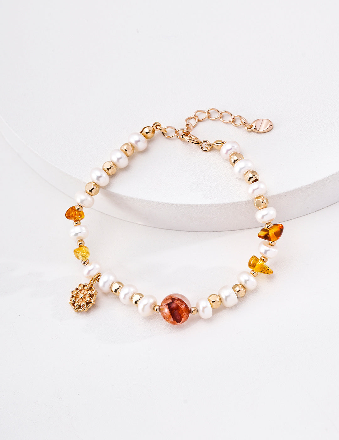 Autumn Pearl & Crystal Bracelet product detail
