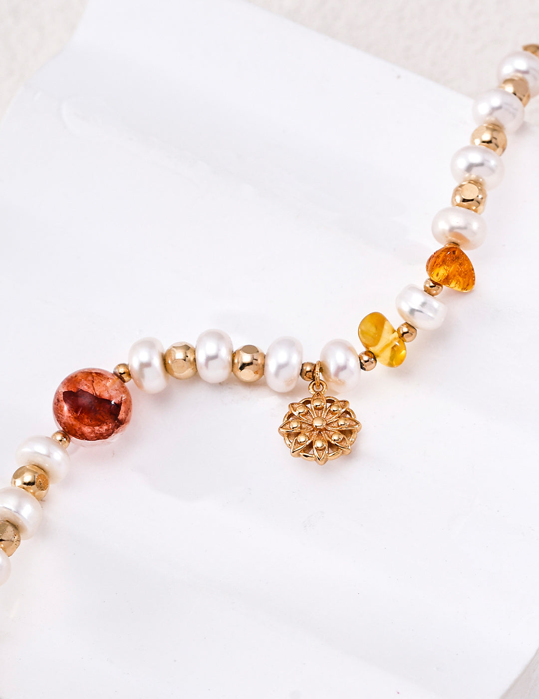 Autumn Pearl & Crystal Bracelet product detail
