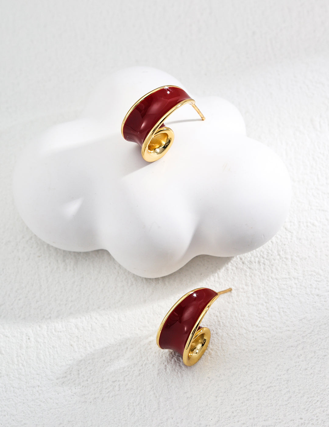 Chinese Red Glaze Earrings product detail